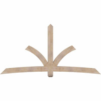 108"W x 54"H x 5 1/2"D x 5 1/2"F, 12/12 Pitch, Davenport Smooth Timber Gable Bracket, Douglas Fir