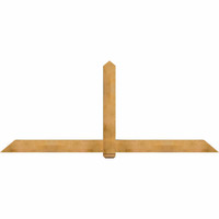 108"W x 45"H x 06"D x 6"F, 10/12 Pitch, Eugene Rough Sawn Timber Gable Bracket, Western Red Cedar