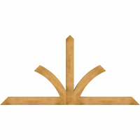 108"W x 54"H x 06"D x 6"F, 12/12 Pitch, Richland Rough Sawn Timber Gable Bracket, Western Red Cedar