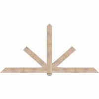 108"W x 54"H x 5 1/2"D x 5 1/2"F, 12/12 Pitch, Kennewick Smooth Timber Gable Bracket, Douglas Fir
