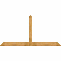 108"W x 54"H x 06"D x 6"F, 12/12 Pitch, Portland Rough Sawn Timber Gable Bracket, Western Red Cedar