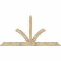 108"W x 54"H x 06"D x 6"F, 12/12 Pitch, Richland Rough Sawn Timber Gable Bracket, Douglas Fir