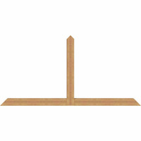 108"W x 54"H x 5 1/2"D x 5 1/2"F, 12/12 Pitch, Portland Smooth Timber Gable Bracket, Western Red Cedar