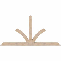 108"W x 54"H x 5 1/2"D x 5 1/2"F, 12/12 Pitch, Richland Smooth Timber Gable Bracket, Douglas Fir