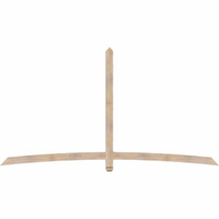 108"W x 58"H x 3 1/2"D x 3 1/2"F, 13/12 Pitch, Bellingham Smooth Timber Gable Bracket, Douglas Fir