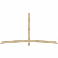 108"W x 58"H x 04"D x 4"F, 13/12 Pitch, Bellingham Rough Sawn Timber Gable Bracket, Douglas Fir