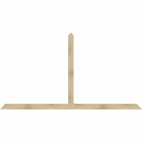 108"W x 58"H x 04"D x 4"F, 13/12 Pitch, Portland Rough Sawn Timber Gable Bracket, Douglas Fir