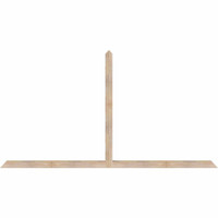 108"W x 58"H x 3 1/2"D x 3 1/2"F, 13/12 Pitch, Portland Smooth Timber Gable Bracket, Douglas Fir