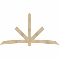 108"W x 58"H x 04"D x 6"F, 13/12 Pitch, Alberta Rough Sawn Timber Gable Bracket, Douglas Fir