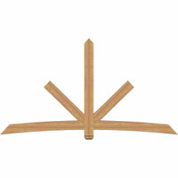 108"W x 58"H x 3 1/2"D x 5 1/2"F, 13/12 Pitch, Alberta Smooth Timber Gable Bracket, Western Red Cedar