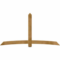 108"W x 58"H x 04"D x 6"F, 13/12 Pitch, Bellingham Rough Sawn Timber Gable Bracket, Western Red Cedar
