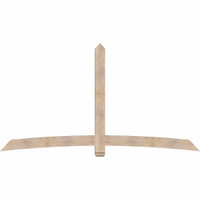108"W x 58"H x 3 1/2"D x 5 1/2"F, 13/12 Pitch, Bellingham Smooth Timber Gable Bracket, Douglas Fir