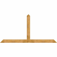 108"W x 54"H x 04"D x 6"F, 12/12 Pitch, Portland Rough Sawn Timber Gable Bracket, Western Red Cedar