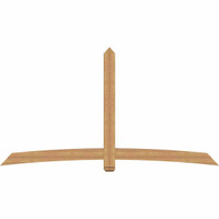 108"W x 58"H x 3 1/2"D x 5 1/2"F, 13/12 Pitch, Bellingham Smooth Timber Gable Bracket, Western Red Cedar