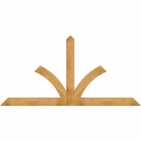 108"W x 54"H x 04"D x 6"F, 12/12 Pitch, Richland Rough Sawn Timber Gable Bracket, Western Red Cedar