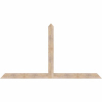 108"W x 58"H x 3 1/2"D x 5 1/2"F, 13/12 Pitch, Portland Smooth Timber Gable Bracket, Douglas Fir