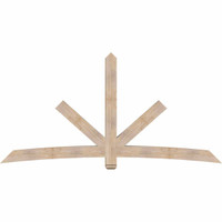 108"W x 54"H x 5 1/2"D x 5 1/2"F, 12/12 Pitch, Alberta Smooth Timber Gable Bracket, Douglas Fir
