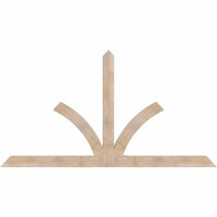 108"W x 58"H x 3 1/2"D x 5 1/2"F, 13/12 Pitch, Richland Smooth Timber Gable Bracket, Douglas Fir