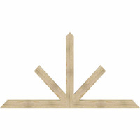 108"W x 58"H x 04"D x 6"F, 13/12 Pitch, Saratoga Rough Sawn Timber Gable Bracket, Douglas Fir