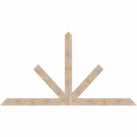 108"W x 58"H x 3 1/2"D x 5 1/2"F, 13/12 Pitch, Saratoga Smooth Timber Gable Bracket, Douglas Fir