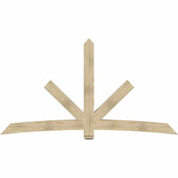 108"W x 58"H x 06"D x 6"F, 13/12 Pitch, Alberta Rough Sawn Timber Gable Bracket, Douglas Fir