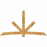 108"W x 58"H x 06"D x 6"F, 13/12 Pitch, Alberta Rough Sawn Timber Gable Bracket, Western Red Cedar