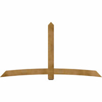 108"W x 58"H x 06"D x 6"F, 13/12 Pitch, Bellingham Rough Sawn Timber Gable Bracket, Western Red Cedar