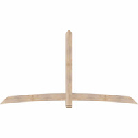 108"W x 58"H x 5 1/2"D x 5 1/2"F, 13/12 Pitch, Bellingham Smooth Timber Gable Bracket, Douglas Fir