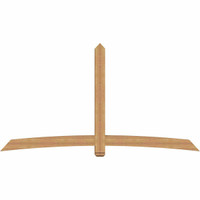 108"W x 58"H x 5 1/2"D x 5 1/2"F, 13/12 Pitch, Bellingham Smooth Timber Gable Bracket, Western Red Cedar