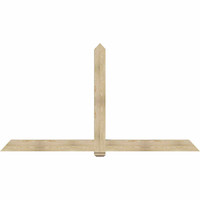 108"W x 58"H x 06"D x 6"F, 13/12 Pitch, Eugene Rough Sawn Timber Gable Bracket, Douglas Fir