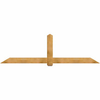 108"W x 31"H x 06"D x 6"F, 07/12 Pitch, Eugene Rough Sawn Timber Gable Bracket, Western Red Cedar