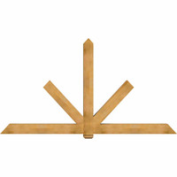 108"W x 58"H x 06"D x 6"F, 13/12 Pitch, Kennewick Rough Sawn Timber Gable Bracket, Western Red Cedar