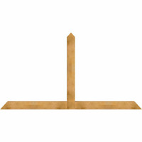 108"W x 58"H x 06"D x 6"F, 13/12 Pitch, Portland Rough Sawn Timber Gable Bracket, Western Red Cedar