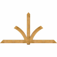 108"W x 58"H x 06"D x 6"F, 13/12 Pitch, Redmond Rough Sawn Timber Gable Bracket, Western Red Cedar