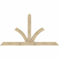 108"W x 58"H x 06"D x 6"F, 13/12 Pitch, Richland Rough Sawn Timber Gable Bracket, Douglas Fir
