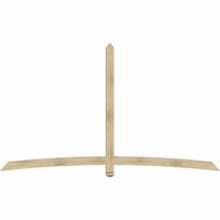 108"W x 63"H x 04"D x 4"F, 14/12 Pitch, Bellingham Rough Sawn Timber Gable Bracket, Douglas Fir