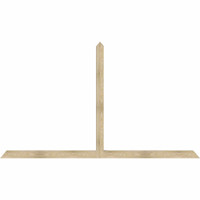 108"W x 63"H x 04"D x 4"F, 14/12 Pitch, Portland Rough Sawn Timber Gable Bracket, Douglas Fir