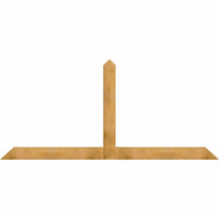 108"W x 49"H x 04"D x 6"F, 11/12 Pitch, Portland Rough Sawn Timber Gable Bracket, Western Red Cedar