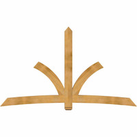 108"W x 63"H x 04"D x 6"F, 14/12 Pitch, Davenport Rough Sawn Timber Gable Bracket, Western Red Cedar