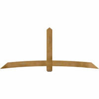108"W x 45"H x 06"D x 6"F, 10/12 Pitch, Bellingham Rough Sawn Timber Gable Bracket, Western Red Cedar