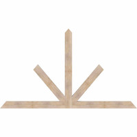 108"W x 63"H x 3 1/2"D x 5 1/2"F, 14/12 Pitch, Saratoga Smooth Timber Gable Bracket, Douglas Fir