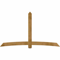 108"W x 63"H x 06"D x 6"F, 14/12 Pitch, Bellingham Rough Sawn Timber Gable Bracket, Western Red Cedar