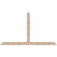 108"W x 63"H x 5 1/2"D x 5 1/2"F, 14/12 Pitch, Portland Smooth Timber Gable Bracket, Douglas Fir