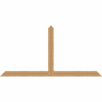 108"W x 54"H x 3 1/2"D x 5 1/2"F, 12/12 Pitch, Portland Smooth Timber Gable Bracket, Western Red Cedar