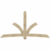 108"W x 58"H x 04"D x 6"F, 13/12 Pitch, Davenport Rough Sawn Timber Gable Bracket, Douglas Fir