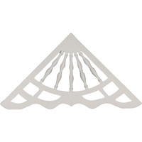 62"W x 33 1/8"H x 1"P, 12/12 Pitch, Ashford Gable Pediment