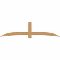 108"W x 27"H x 5 1/2"D x 5 1/2"F, 06/12 Pitch, Bellingham Smooth Timber Gable Bracket, Western Red Cedar