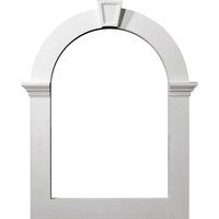 22"IW x 32"IH x 3"P,  Gable Vent Louver Trim, Art Deco Style use with GVCA22X32
