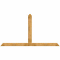 108"W x 58"H x 04"D x 6"F, 13/12 Pitch, Portland Rough Sawn Timber Gable Bracket, Western Red Cedar