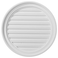 22"W x 22"H x 1 5/8"P, Round Gable Vent Louver, Decorative